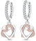 KUNSIR Silber Ohrringe für Damen Ohrringe, 1 Paar 925 Sterling Silber Ohrstecker Hypoallergen für Frauen und Mädchen EAR1