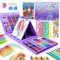 TCJJ 208 Piezas NiñOs Maletin Pinturas Para NiñOs,Sirena MaletíN Pintura NiñOs,Pasteles Al óLeo, Crayones, LáPices De Colores, Regalos De Sirena Para NiñAs De 3-12 AñOs