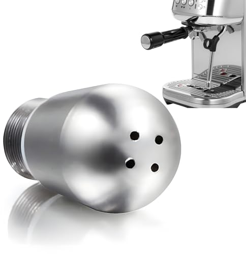 KWJEIULSOQ Barista Zubehör Dampfdüse der Kaffeemaschine 4 Löcher Edelstahl Dampfdüse Silber Passend für Sage Breville Barista Express Barista Pro Duo-Temp Infuser Bambino BES 810 840 870 878