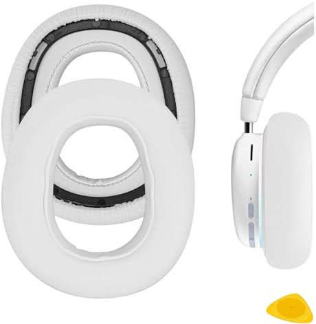 GEEKRIA QuickFit Ersatz-Ohrpolster für Logitech G735 kabellose Kopfhörer, Ohrpolster, Headset-Ohrpolster, Ohrmuscheln, Reparaturteile (weiß)
