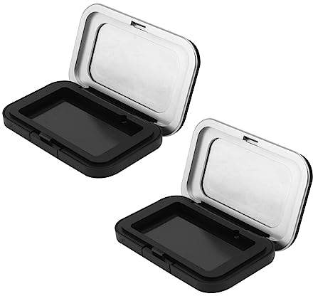 Ipetboom 2pezzi Scatole Cosmetiche Vuote Portatili Per Ombretto e Blush Contenitori Leggeri Plastica Per Viaggi e Uso Quotidiano