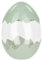 Ideen mit Herz | Deko-Eier | Deckel & Boden in Eierschalenoptik | Frühling | Eiersuche | befüllbar | Geschenk | Mitbringsel | Ø 9,3 cm | 13 cm hoch | Farbvariationen (Grün)