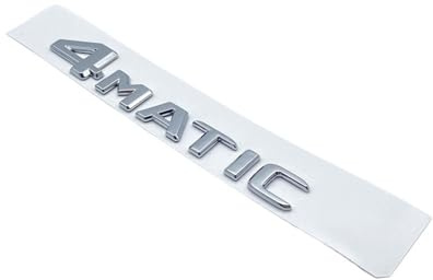 ALMVIS 3D-Buchstaben V250d V300d Night Edition ABS-Emblem passend for Mercedes passend for Benz V-Klasse W447 Autoabzeichen Kofferraum Typenschild Logo-Aufkleber Auto-Logo-Aufkleber(Silver 4Matic)