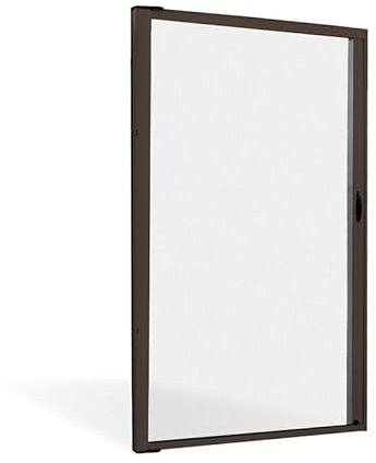 DOMO WEB SHOP - Zanzariera Laterale per Porta Finestra | Facile Installazione | Protezione Efficace | Roll Side 42 + Frizione Slow, Rullo 4.2, Marrone Ral 8017, L178 x H250 cm