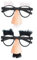 2 Sets Spielzeug-Schnurrbart-Brillen, Lustige Nase Und Brillen-Set, Spoof-Performance-Requisiten, Urlaubsparty-Requisiten, Tanzparty-Dekorationen