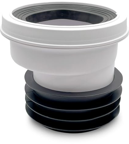 CranPlas | Reliable 50mm Offset Toilet Waste Pipe Connector | Leak-Proof & Durable | Easy Installation | Universal UK Fit | Trusted Brand