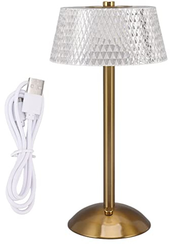 ViaGasaFamido USB-ladbares LED-Nachtlicht mit 3 Lichtfarben, stufenlos dimmbar, berührbare Tischlampe tragbar & kompakt für Kinderzimmer, Schlafzimmer und Nachttisch