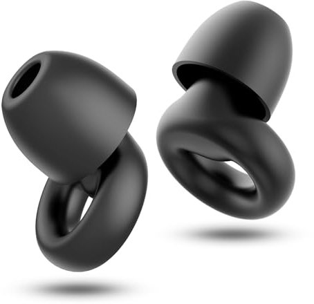 Ear Plugs for Sleep - Noise Cancelling Earbuds for Sleeping - Soft Silicone, Reusable, Suitable for Noise Reduction and Flights, 8 Ear Tips in XS/S/M/L