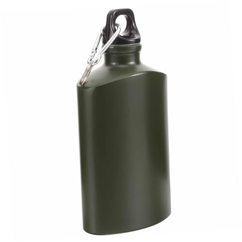 VANZACK Bouteille De Gourde En Aluminium Anti-fuite Accessoire De Camping Design Plat Pour La Randonnée