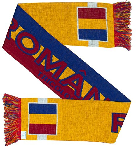 Euroscarves Rumänien Fußball Strickschal, Rumänien, Einheitsgröße