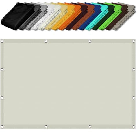 Malla Sombreo Sun Net 2 x 2 m Toldos Velas Toldo Parasol Malla Sombreadora Jardin Garden Toldo Vela con Cuerdas de Fijación para Patio Jardín Terraza Balcón Parque, Blanquecino