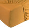 DoubleDry Spannbettlaken Jersey 90x200cm - 100% Baumwolle - Spannbetttuch - 28cm Steg - Ochergelb