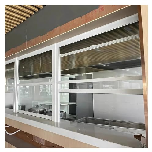 Finestra Scorrevole Verticale, Telaio In Alluminio Ventilazione Finestre Sostitutive Con Vetri E Zanzariere Per Capannoni Pollaio Casetta Ripostiglio