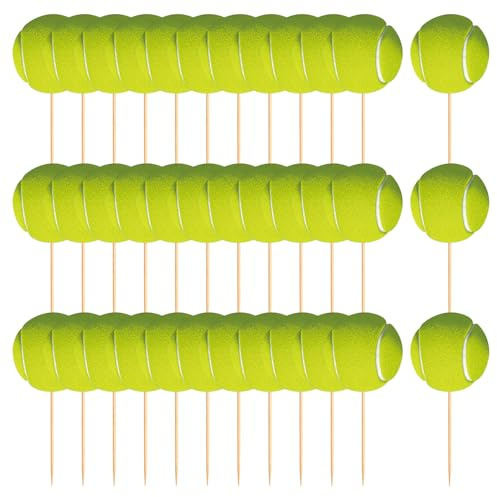 DGHEGDUI 36 Tennis-Gadgets, Kuchendekoration Zum Thema Sport, Niedliche Dreidimensionale Dessertplakate, Party-Event-Dekoration, Geeignet Für Geburtstagsfeiern Und Versammlungen.