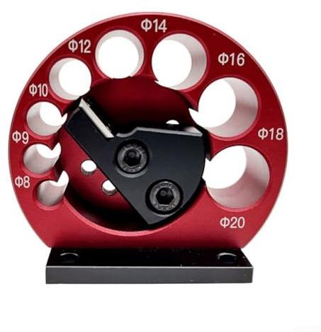 Tassello regolabile con struttura in alluminio e lame in carburo per creare tasselli in legno dritti e rotondi (8 fori 8-20 mm)