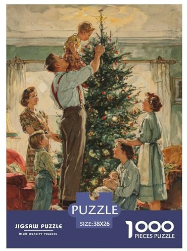 1000 Teile Puzzle Familienspiel Klassisch Jigsaw Puzzles Herausforderung Farbe für Erwachsene und Kinder 38 x 26 cm / 1000 Stück