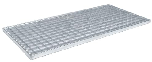 vidaXL Grille Argenté 80 x 40 x 2 cm Acier galvanisé à Chaud
