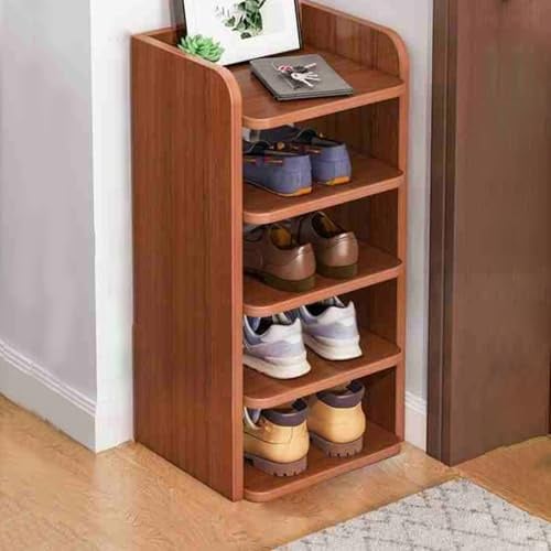 360 Grad drehbares Schuhregal, vertikal, Schuhboden, Schuhaufbewahrung, schmaler Schuh, einfaches und modernes Design (rot, 72 cm)