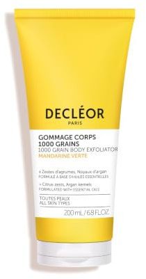 Decléor Green Mandarin 1000 Grain Body Exfoliator, Radiance-Enhancing Scrub with Citrus Zests and Argan Seeds to Help Smooth Skin Texture and Softness