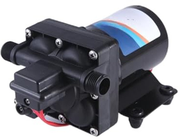 Pompa booster elettrica DC 12V/24V in miniatura da 11,3 l/min for scaldabagni, docce e lavaggio auto a prova di perdite(24V)