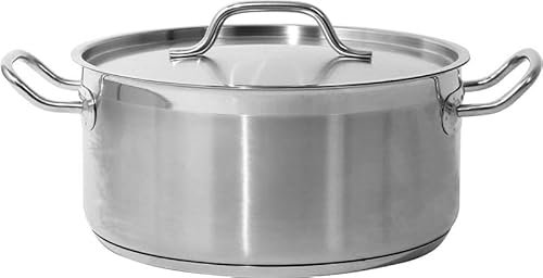 Yato yg-00042 – Low Stockpot W/Lid SS 28 x 13 cm 8l