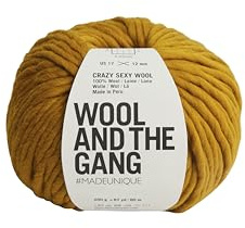 Wool and the Gang Crazy Sexy Wool, Bronzed Olive (149), 200g