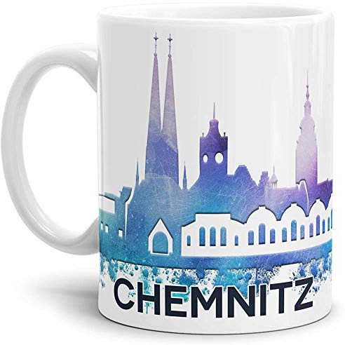 Tassendruck Chemnitz-Tasse Skyline - Kaffeetasse/Mug/Cup - Qualität Made in Germany