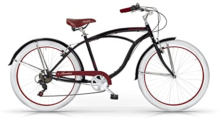 MBM Honolulu, Bici Cruiser Uomo, Nero A01, 26