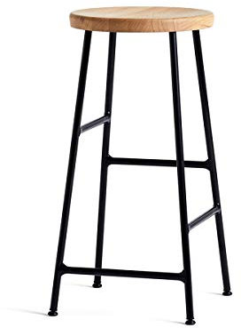 HAY - Cornet Barhocker Low H 65 cm, Eiche geölt/schwarz