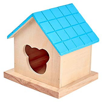 SOFIALXC Hamster House Kleintier Spielzeug Spielplatz Dekor für Wippe,Bluehouse
