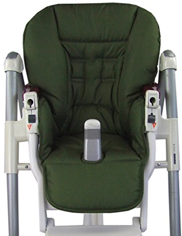 BAMBINIWELT Ersatzbezug Sitzkissen Bezug kompatibel mit Peg Perego Prima Pappa-Diner (olivegrün)