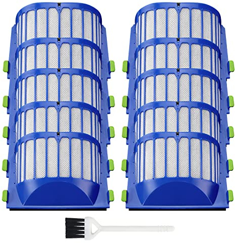 Blutoget Aero Vac Filter Kit 600 Filter Ersatzteile (10 Stück) – kompatibel mit i-Robot Roomba 500 600 Serie 536 550 614 620 630 650 655 660 665 671 680 690 Staubsaugerzubehör