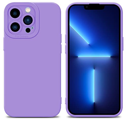 Cadorabo Hülle kompatibel mit Apple iPhone 12 PRO Schutzhülle TPU Silikon Case Liquid Design mit Kameraschutz Slim Kratzfest Weiche Gummi mit Rundumschutz Case Hülle für iPhone 12 PRO in Lila