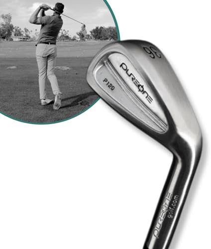 PureOne Golf Swing Training Iron - HitFit Mid-Iron Trainer Club for Improved Tempo, Accuracy and Distance - Right-Handed Practice Aid for Swing Consistency