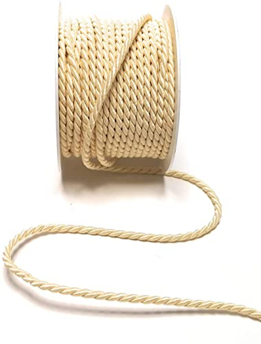 s.dekoda Kordel 15m x 4mm Creme Drehkordel Dekoband Kordelband Kordelschnur