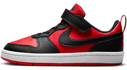 NIKE Jungen Court Borough Low Recraft (Ps) Sneaker, University Red Black White, 31.5 EU