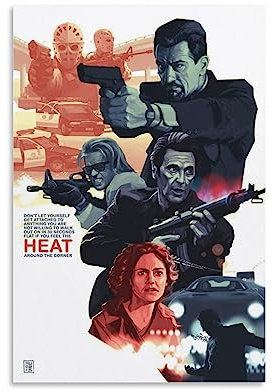 UMCHU Heat Around The Corner Movie Poster Dekorative Malerei Leinwand Wandkunst Wohnzimmer Poster Schlafzimmer Malerei,Wandkunst Bilddruck Moderne Familienzimmer Dekor 08x12inch(20x30cm)