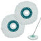 GFRED Juego de 2 cabezales de repuesto de la fregona compatibles con Leifheit Clean Twist Disc Mop Active Recambios para fregona de microfibra, buena capacidad de absorción, apto para todos los tipos