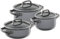 WMF Fusiontec - Juego de ollas minerales para inducción (3 piezas, con tapa de cristal, cerámica de alta tecnología, aptas para horno, resistente a los arañazos, fabricado en Alemania, apto para