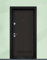 Portone Blindato Moderno Laminato Color Marrone Scuro con Spioncino 2 Serrature Indipendenti e Lana Minerale Interna Porta 90x200 PL57 (Interna destra)