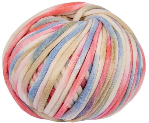 LANA GROSSA Gelato | Weiches, gefülltes Baumwoll-Schlauchbändchen mit buntem Sprenkeldruck | Handstrickgarn aus 52% Baumwolle & 48% Polyamid | 100g Wolle zum Stricken & Häkeln | 80m Garn FB 10