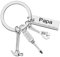 Porte-clés,Porte Clef,Acier Inoxydable Porte Clef,porte-clés cadeau,marteau tournevis clé outil porte-clés,Porte-clés Homme Voiture,Cadeau pour Papa Anniversaire,Cadeau de fête des pères