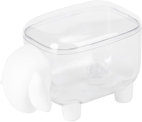Haofy Weißes Schaf/Schwarzes Schaf Hochwertiger Wattepadhalter, Wattebällchen-Organizer, für Wattestäbchen, Make-up-Pads (QmeeOoV8yieEwX-01)