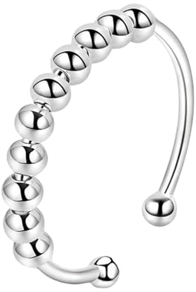 Zernblend Anxiety Ring Silber 925 Damen Spinner Ring Damen Ring Anti Stress Ring Silber Ringe 925 Frauen Ringe Damen Ringe Frauen Ringe Silber 925 Damen