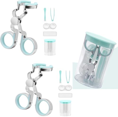 Lot de 2 supports pour lentilles de contact quotidiennes en silicone souple