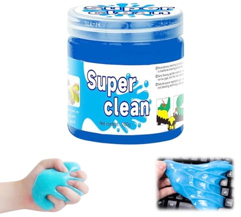 Gel de nettoyage pour l'intérieur - Kit de nettoyage doux et flexible pour clavier - Kit de nettoyage intérieur de voiture - Pâte de nettoyage pour voiture, ordinateur, imprimante, appareil photo,