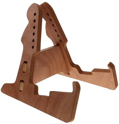 SHOWERORO Holzgitarrenständer Bodenständer Für Akustik Stabiler Gitarrenständer Mit Verstärktem Boden Einfach Aufzubauender Gitarrenhalter Für Verschiedene Instrumente