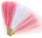 AFAMITOO 6PCS Pink Faux Pampas Grass, 17.7in/44CM Short Artificial Pampass Grass Decor, Fake Pompous Floral for Vase filler, Wedding Flower Arrangement, Party and Home Decor