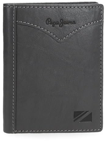 Pepe Jeans Joumma Bags Vertikale Geldbörse mit Geldbörse, Grau, 8,5 x 10,5 x 1 cm, Leder, grau, Talla única, Vertikale Geldbörse mit Geldbörse