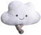 Kalastussaari Wolkenkissen Plüsch niedliche Wurfkissen mit Fuß Cartoon 19.7x13,8in Fun Kissen Dekorative Wolkenkissen für Kinder Kindergarten Schlafzimmer, Wolkenkissen